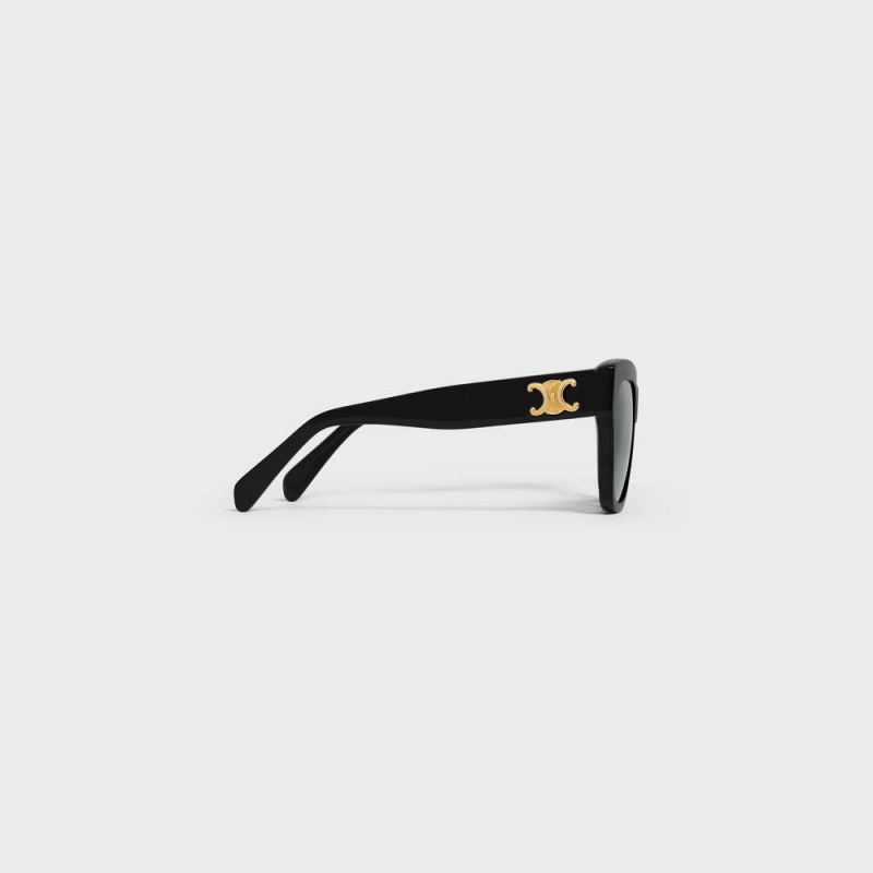 Black Celine Triomphe 09 in Acetate Sunglasses | CL-592388