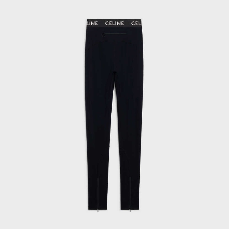 Black Celine leggings technical jersey Shorts | CL-592754