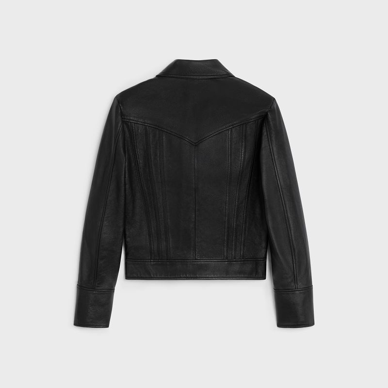 Black Celine straight blouson in soft Leather | CL-591919