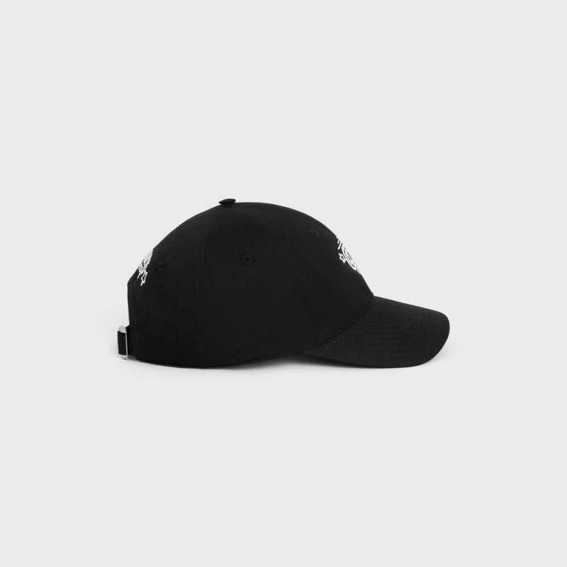 Black Celine wiltern baseball in cotton Cap | CL-592361