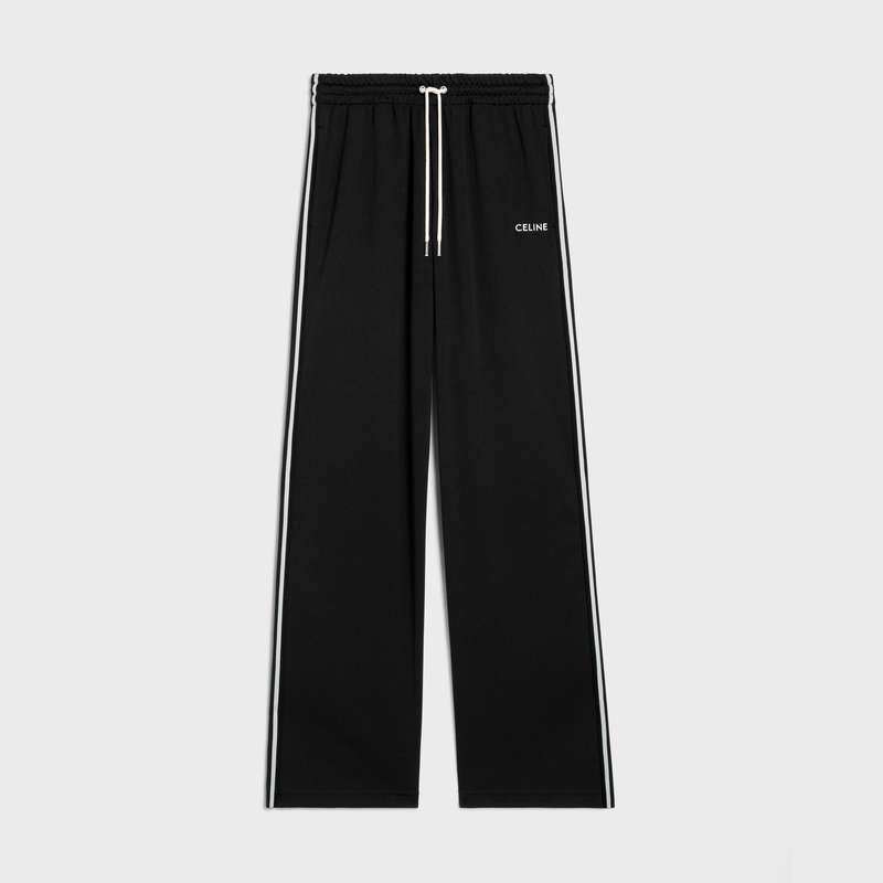 Black / white Celine Tracksuit in double face jersey Pants | CL-592036