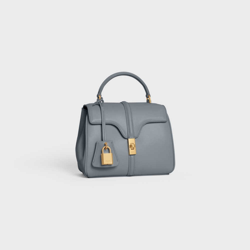 Blue Grey Celine MINI in satinated calfskin 16 | CL-593269