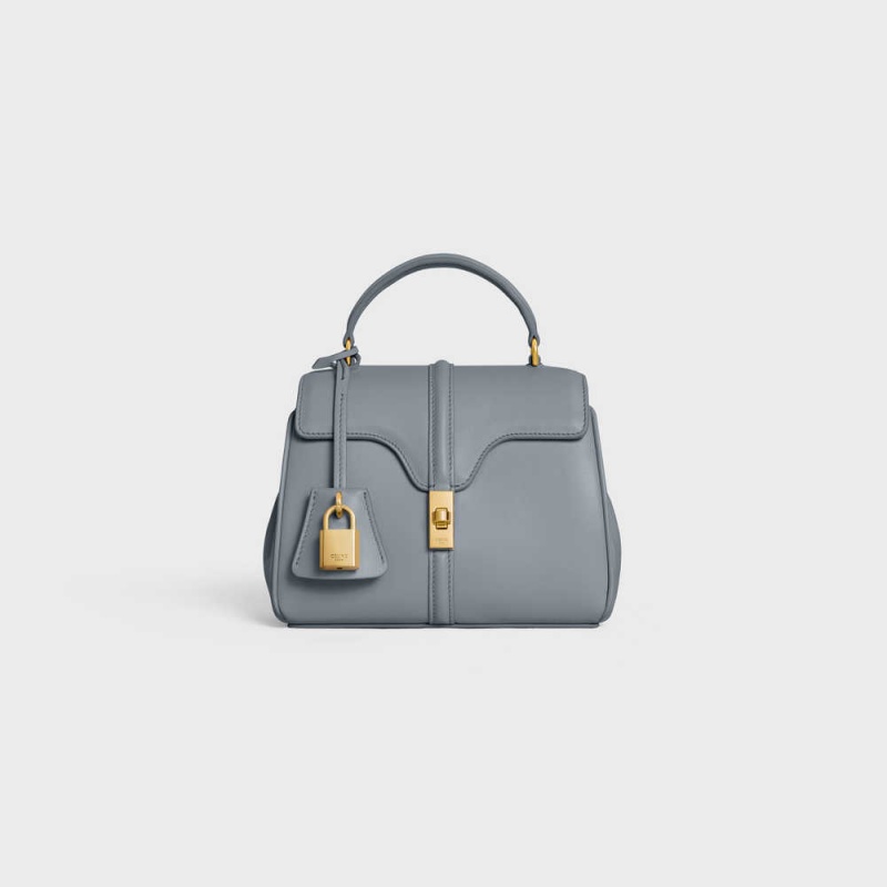 Blue Grey Celine MINI in satinated calfskin 16 | CL-593269