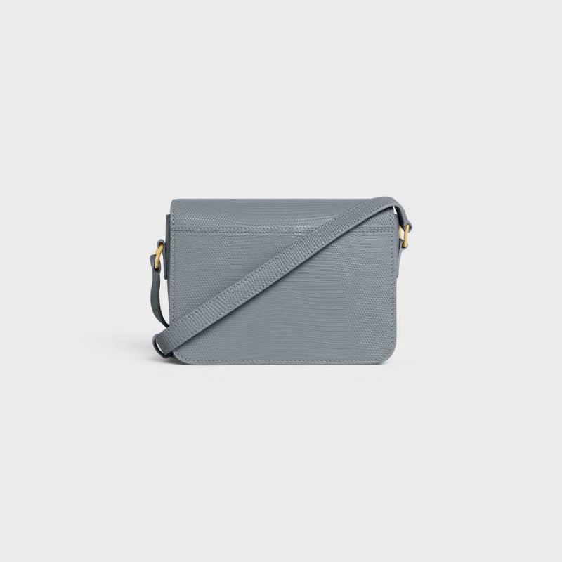 Blue Grey Celine Teen Bag in lizard Triomphe | CL-593200