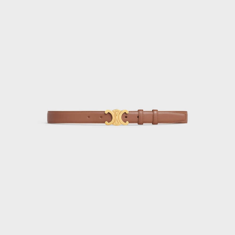 Bronze Celine Medium Triomphe in Taurillon Leather Belts | CL-592454