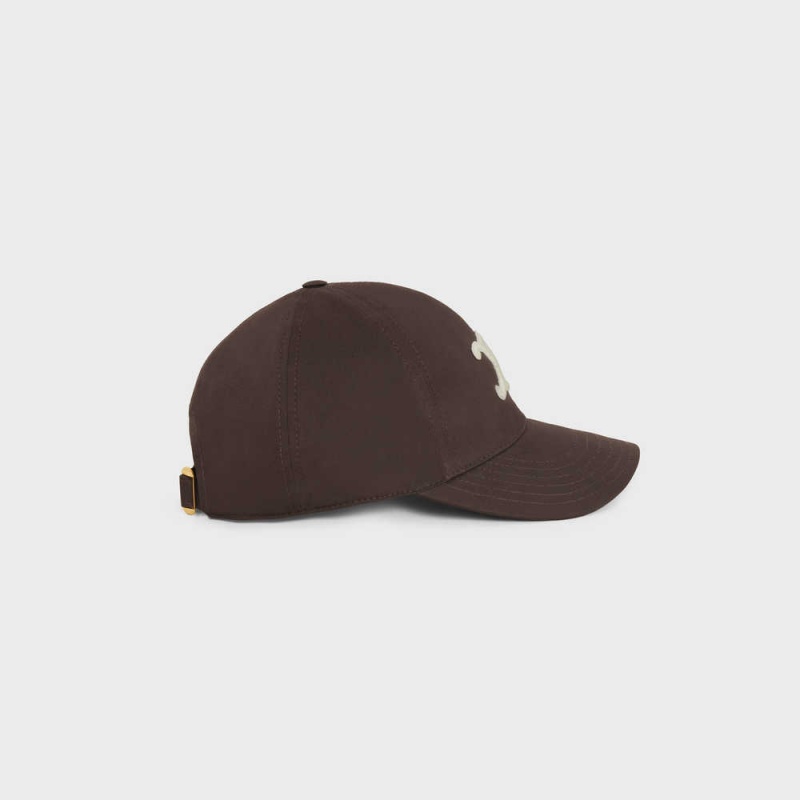 Cacao Celine TRIOMPHE BASEBALL IN COTTON Cap | CL-592352