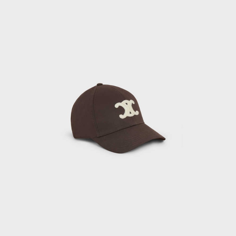 Cacao Celine TRIOMPHE BASEBALL IN COTTON Cap | CL-592352