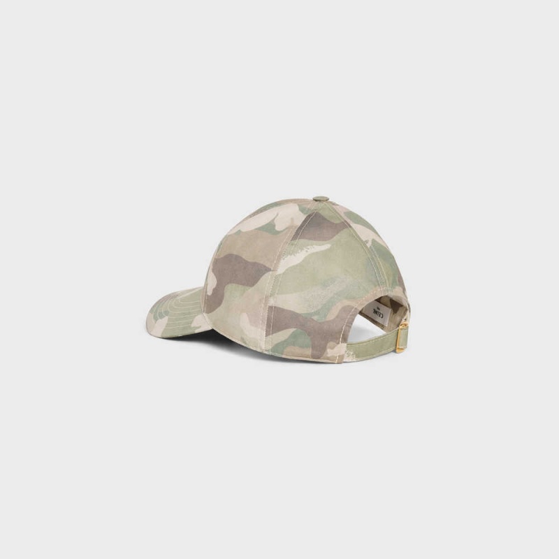 Camo Clair Celine baseball in camouflage cotton Cap | CL-592360