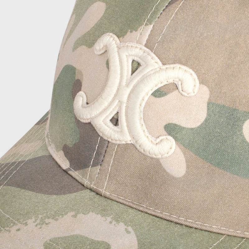 Camo Clair Celine baseball in camouflage cotton Cap | CL-592360