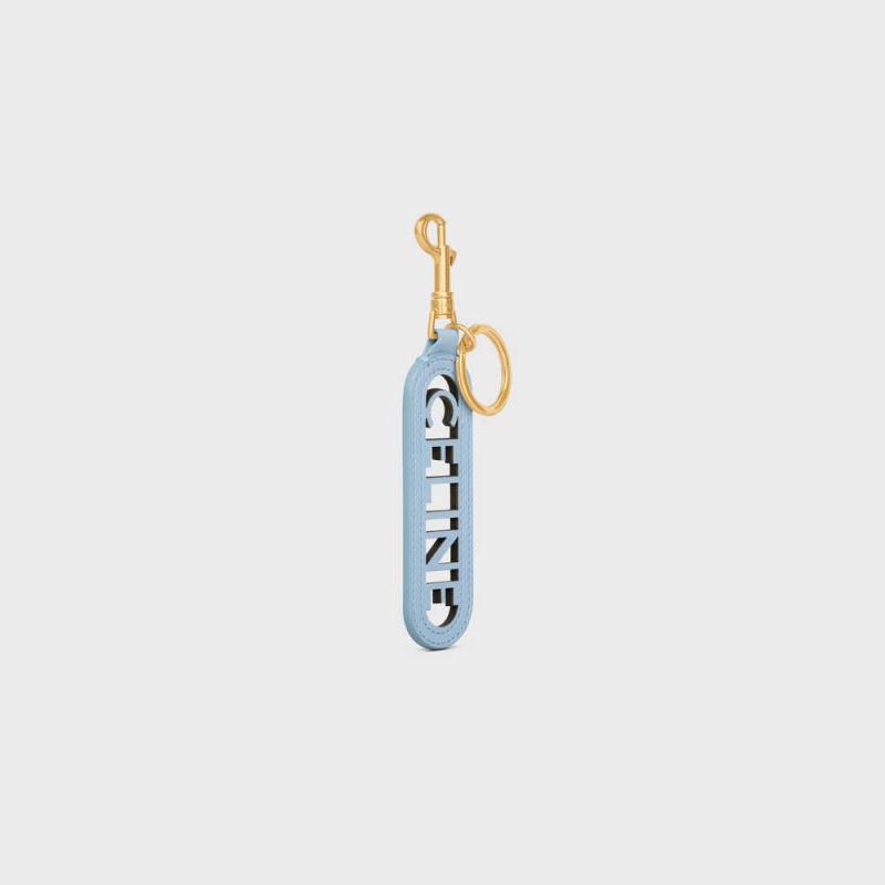 Celeste Celine PERFORATED KEYRING CHARM in SMOOTH CALFSKIN Leather Goods Accessories | CL-592900