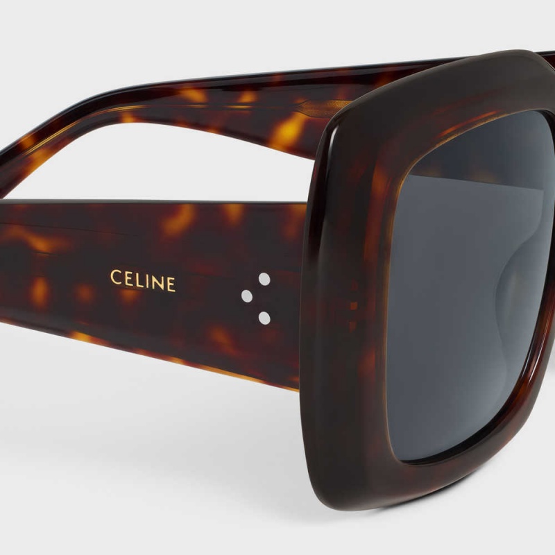 Classic Havana Celine Square S263 in Acetate Sunglasses | CL-592376