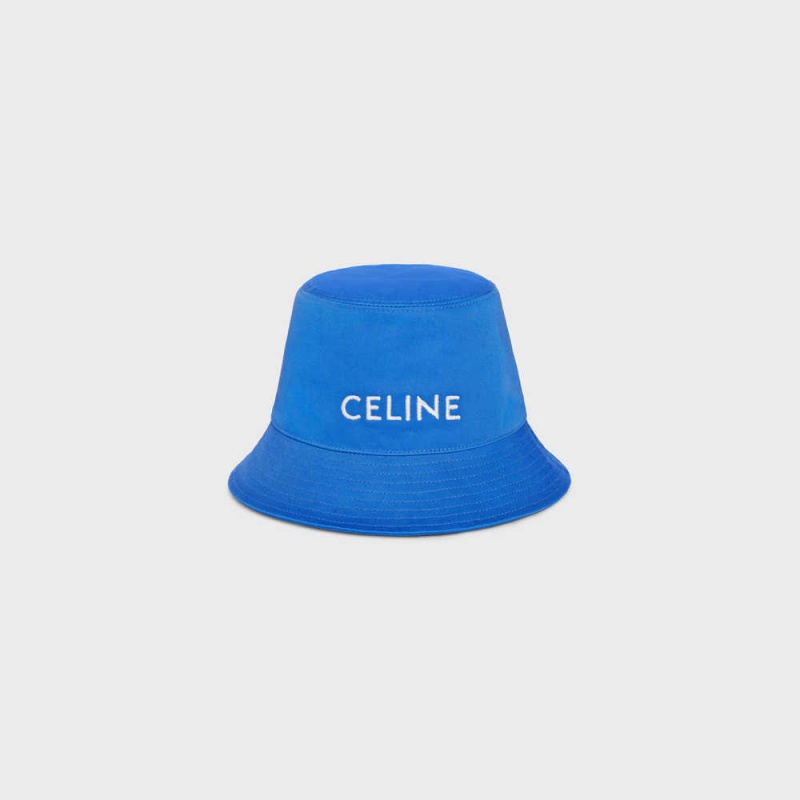 Electric Blue Celine BUCKET IN COTTON GABARDINE Hat | CL-592351