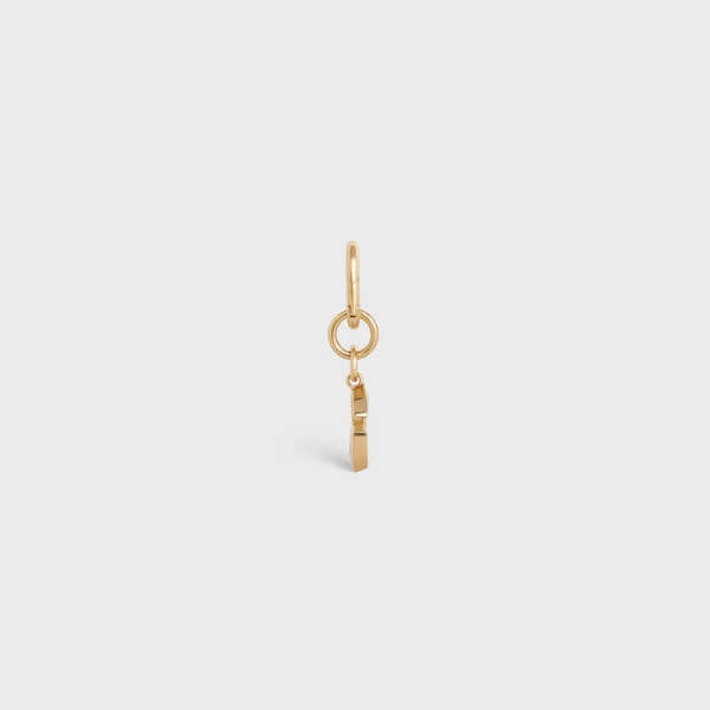 Gold Celine G CHARM in Brass Leather Goods Accessories | CL-592928