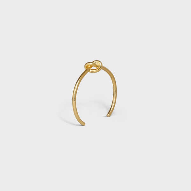 Gold Celine Knot Extra-Thin in Brass with Gold finish Bracelets | CL-592231