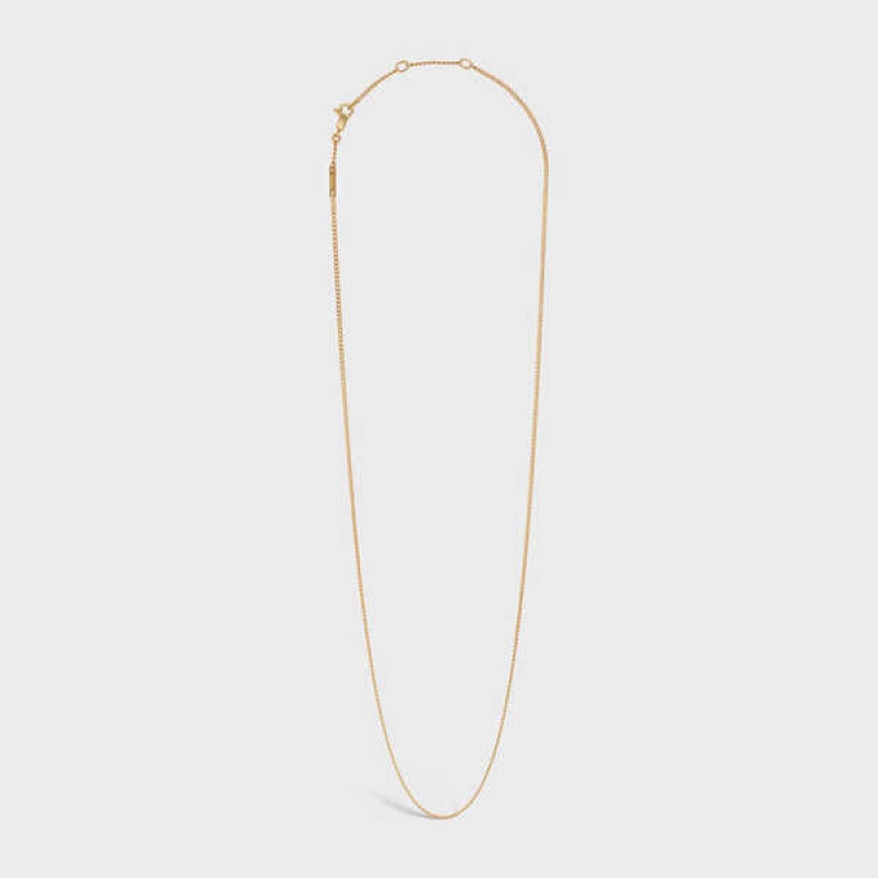 Gold Celine Separables Chain in Brass with Gold Finish Necklaces | CL-592263