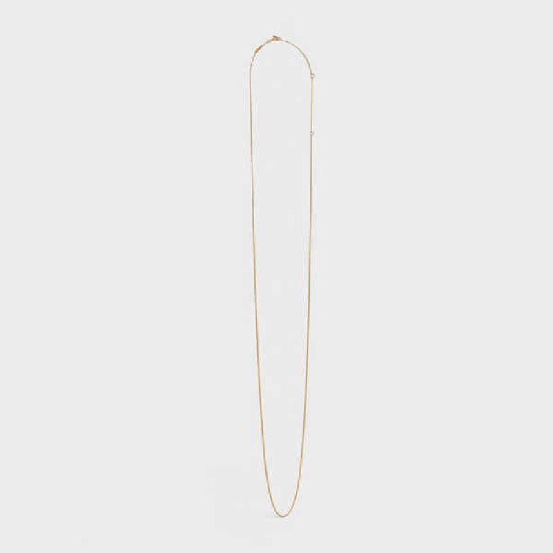 Gold Celine Separables Chain in Brass with Gold Finish Necklaces | CL-592262