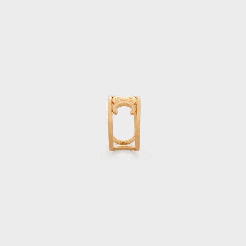 Gold Celine Triomphe in Brass with Gold Finish Rings | CL-592187