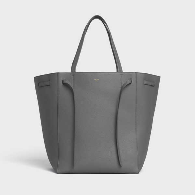 Grey Celine Medium Phantom in soft grained calfskin Cabas | CL-593095