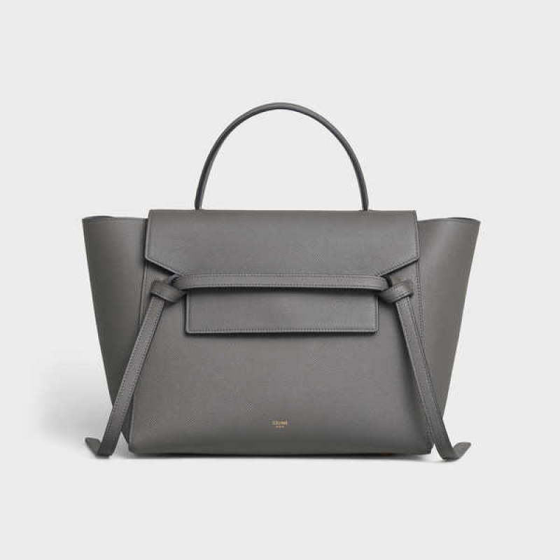 Grey Celine Mini in grained calfskin Belt Bag | CL-593065