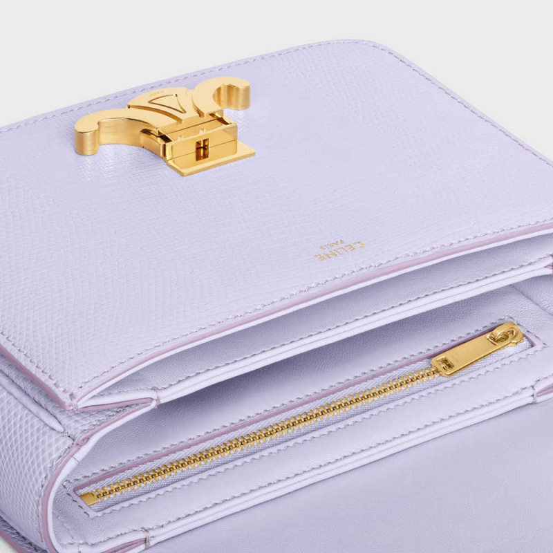 Light Lavender Celine Teen Bag in lizard Triomphe | CL-593216