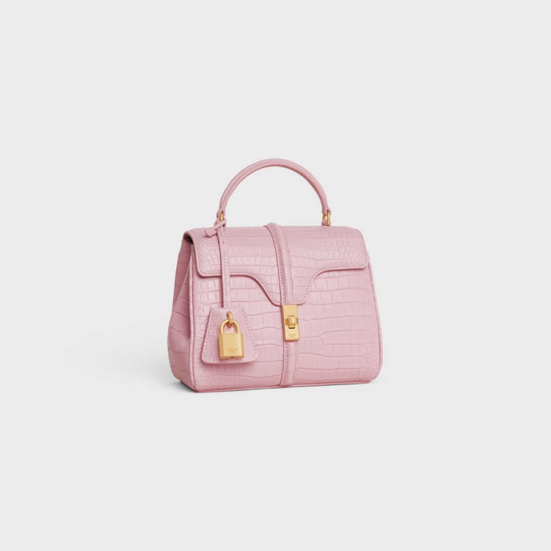 Light Pink Celine MINI in porosus crocodile 16 | CL-593274