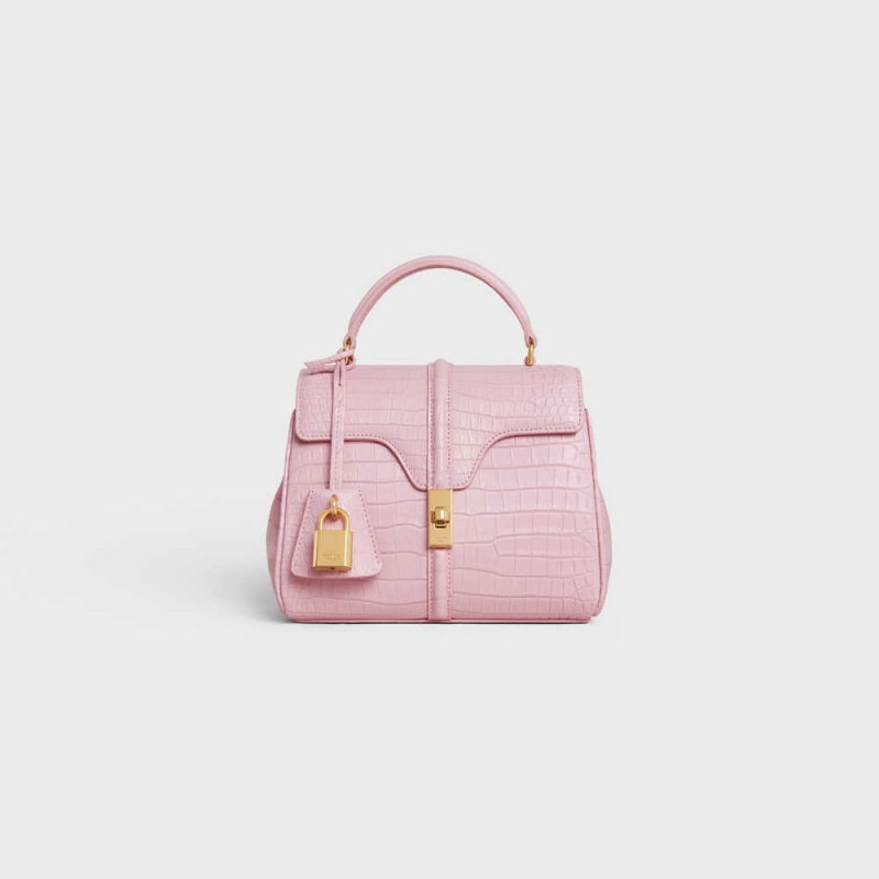 Light Pink Celine MINI in porosus crocodile 16 | CL-593274