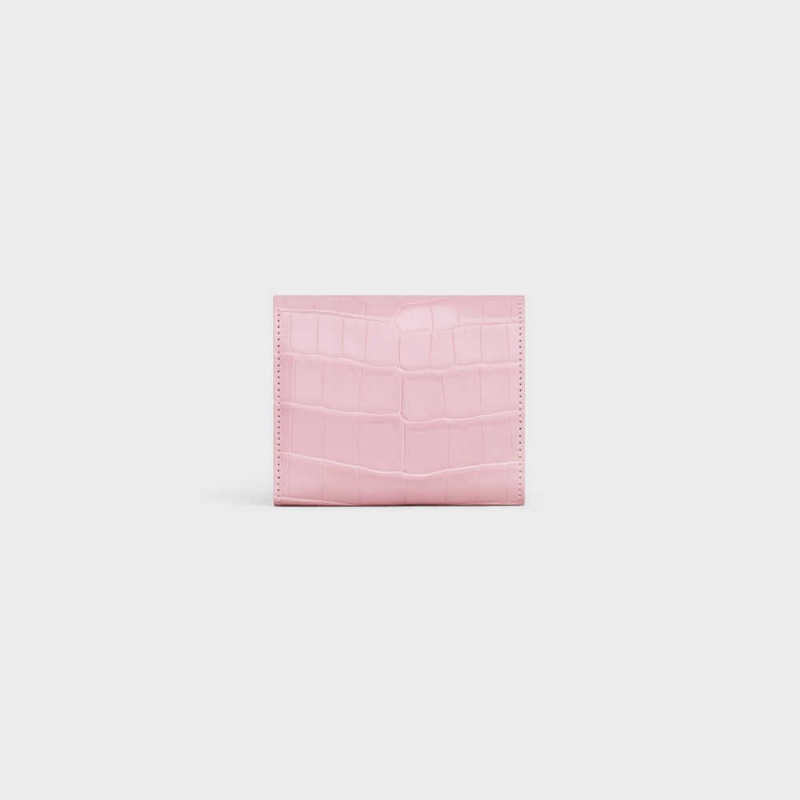 Light Pink Celine Small TRIOMPHE in NILOTICUS CROCODILE Wallets | CL-592974