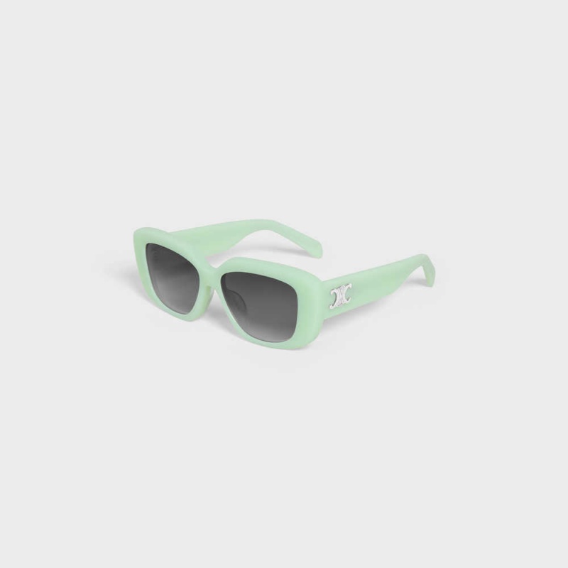 Milky Green Celine Triomphe 04 in Acetate Sunglasses | CL-592393