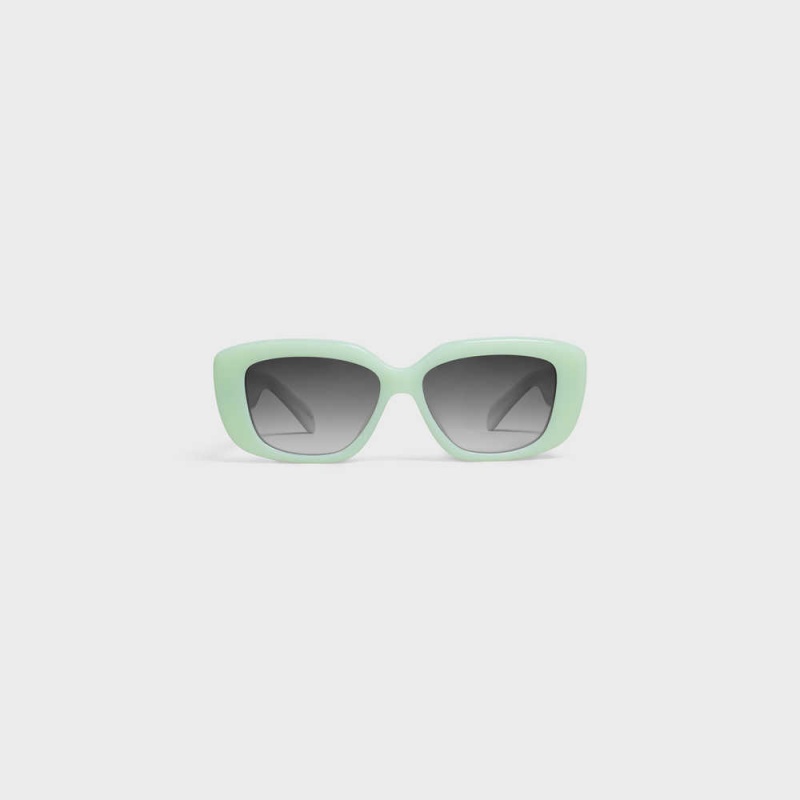 Milky Green Celine Triomphe 04 in Acetate Sunglasses | CL-592393