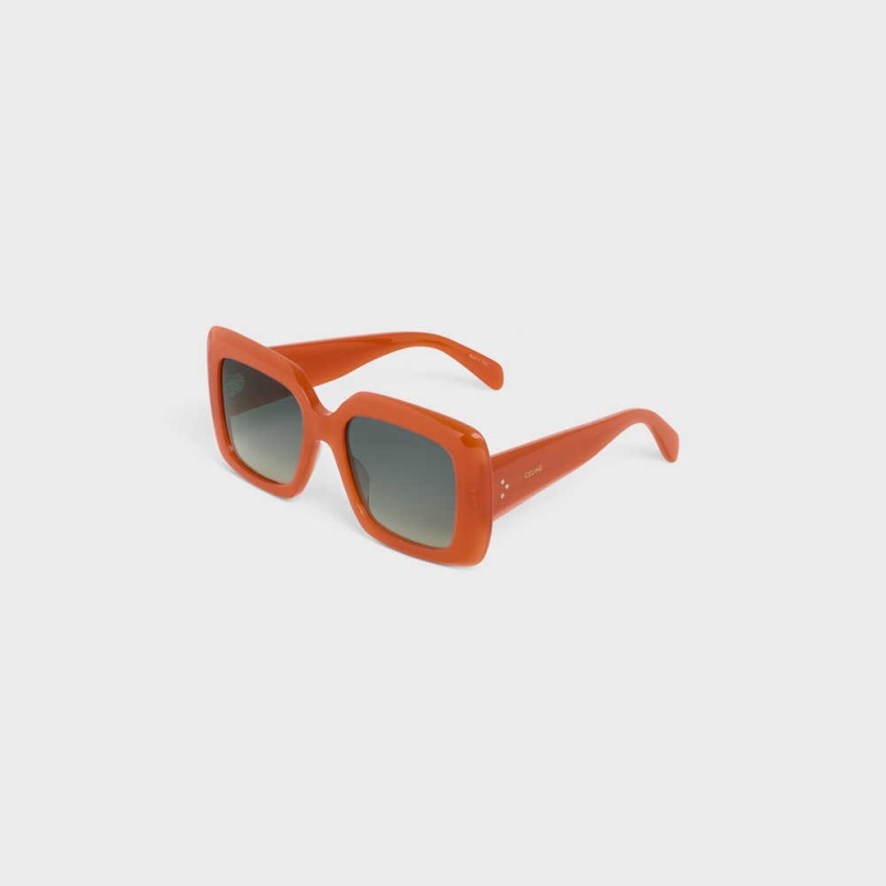 Milky Rust Celine Square S263 in Acetate Sunglasses | CL-592375