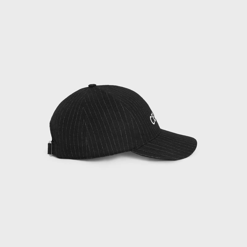 NOIR/CRAIE Celine baseball in striped flannel Cap | CL-591691