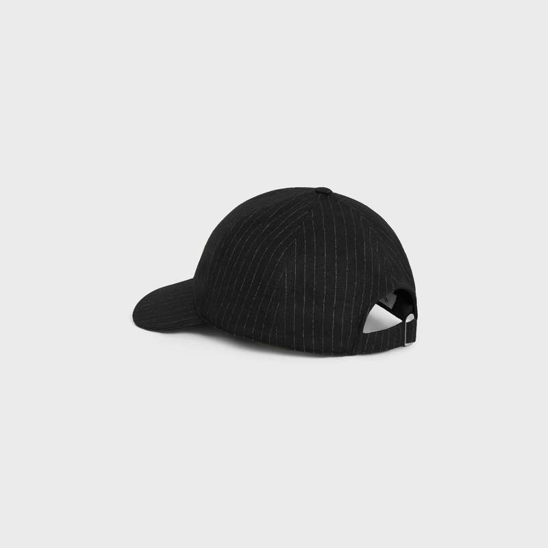 NOIR/CRAIE Celine baseball in striped flannel Cap | CL-591691