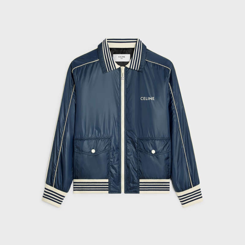 Navy Celine blouson in lightweight nylon Blousons | CL-591960