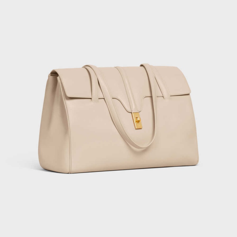 Nude Celine Large Soft bag in Smooth Calfskin 16 | CL-593267