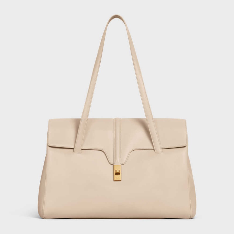 Nude Celine Large Soft bag in Smooth Calfskin 16 | CL-593267