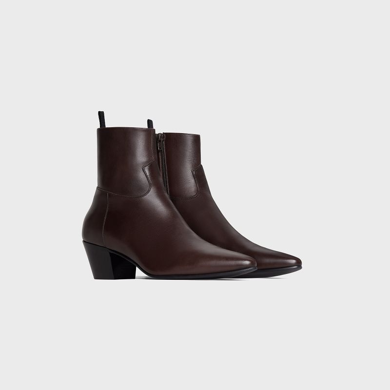 OAK Celine Jacno Zipped in CALFSKIN Boots | CL-591865