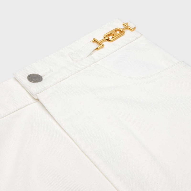 OPTIC WHITE WASH Celine Jane flared jeans in optic wash denim Pants | CL-592722