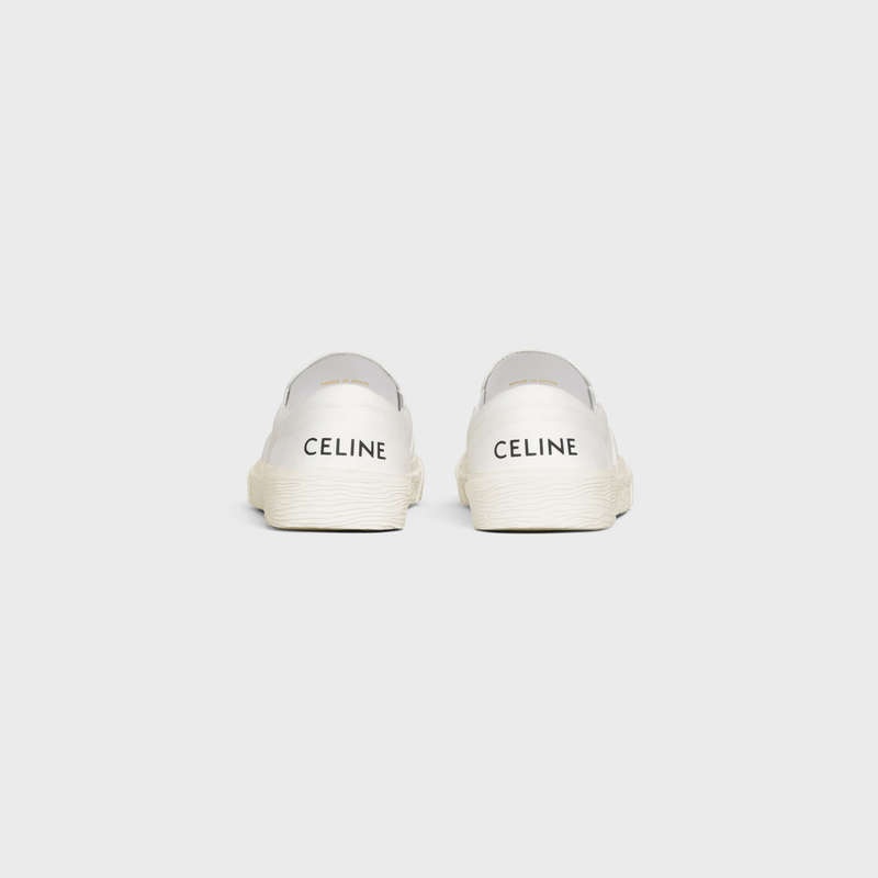 Off White Celine ELLIOT SLIP-ON in Canvas Sneakers | CL-591914