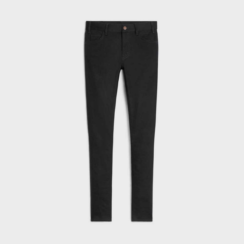 PURE BLACK F Celine Neo skinny jeans in pure black wash denim Pants | CL-592727