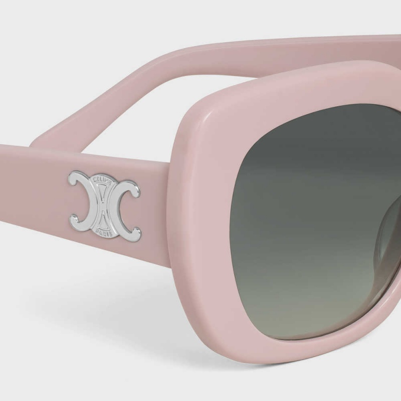 Pastel Pink Celine Triomphe 06 in Acetate Sunglasses | CL-592385