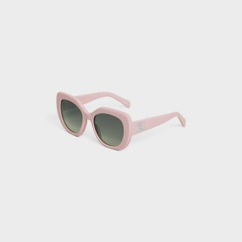 Pastel Pink Celine Triomphe 06 in Acetate Sunglasses | CL-592385