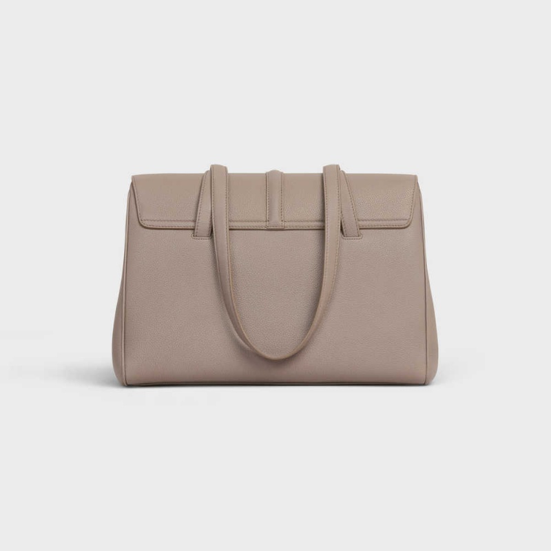 Pebble Celine Medium Soft Bag in Supple Grained Calfskin 16 | CL-593265