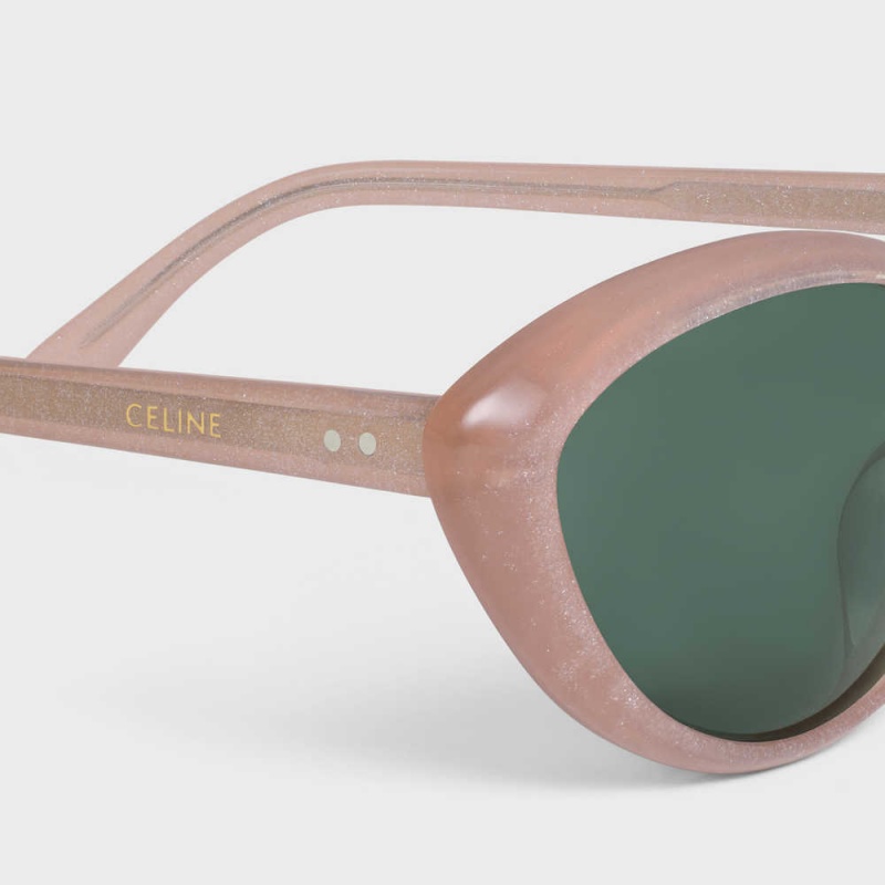 Pink Glitter Celine Cat Eye S264 in Acetate Sunglasses | CL-592386