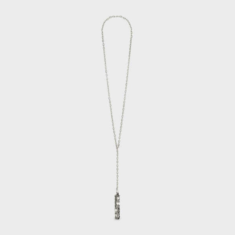 Silver Celine César Project Compression in Sterling Silver Necklaces | CL-592290