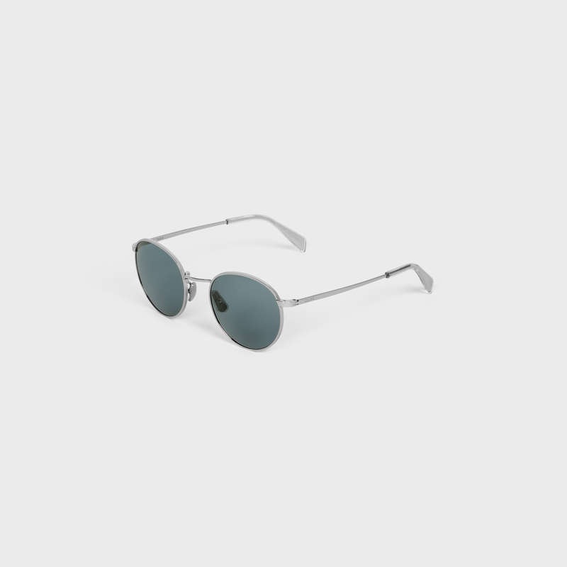 Silver / Blue Celine Metal Frame 06 in Metal Sunglasses | CL-591760