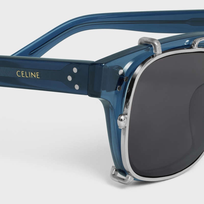 Transparent Blue Celine Frame 51 in Acetate with Metal Sunglasses | CL-591733