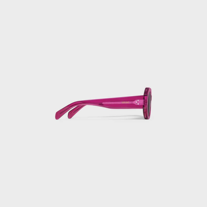 Transparent Cherry Celine Square S255 in Acetate Sunglasses | CL-592403