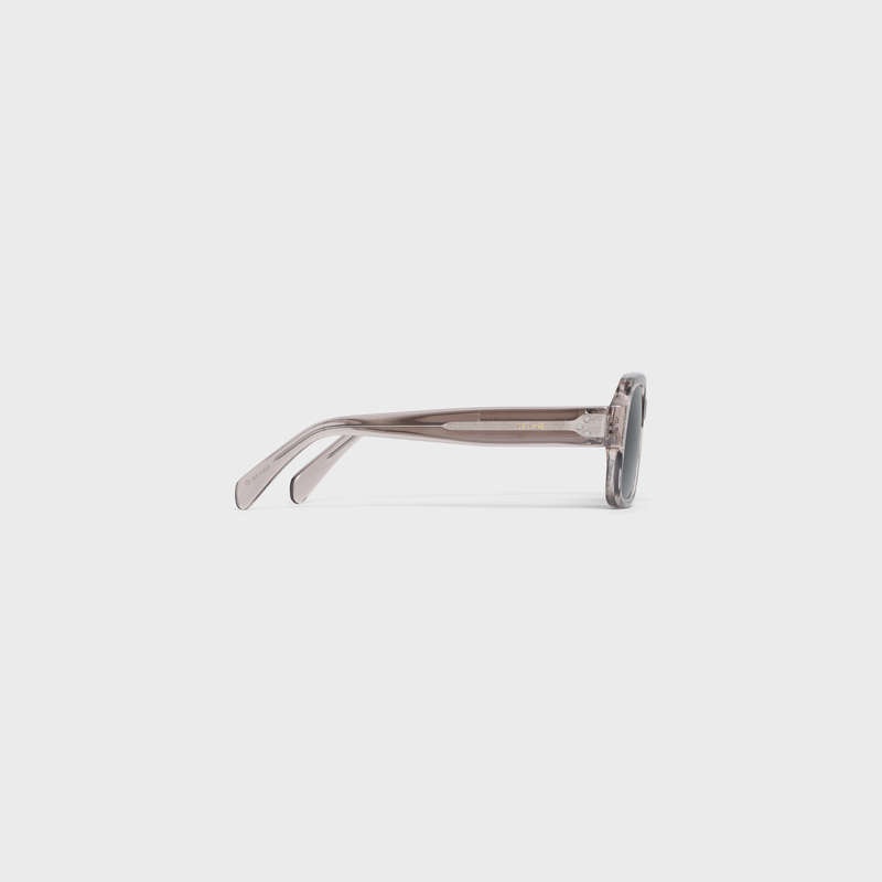 Transparent Taupe Celine Frame 49 in Acetate Sunglasses | CL-591730