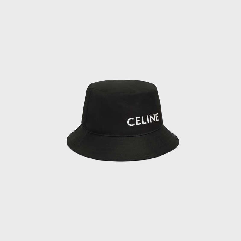 ULTRA BLACK Celine BUCKET IN GABARDINE COTTON Hat | CL-591705