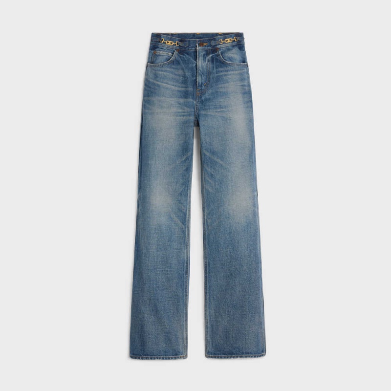 UNION WASH Celine JANE FLARE JEANS IN DENIM UNION WASH Pants | CL-592719